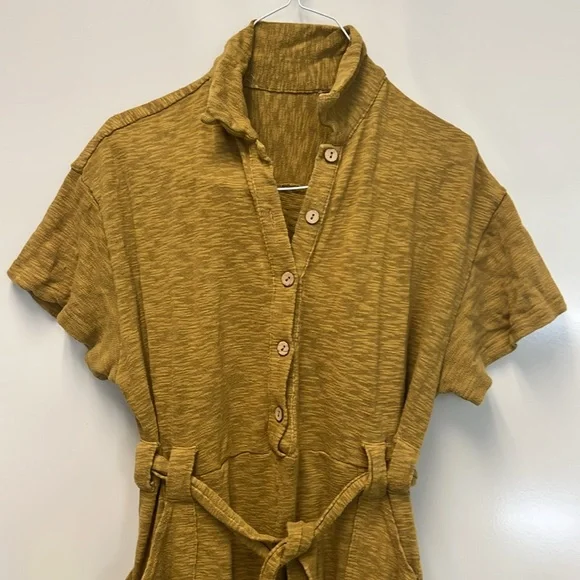 Free People Mustard Jumpsuit - Picture 4 of 8